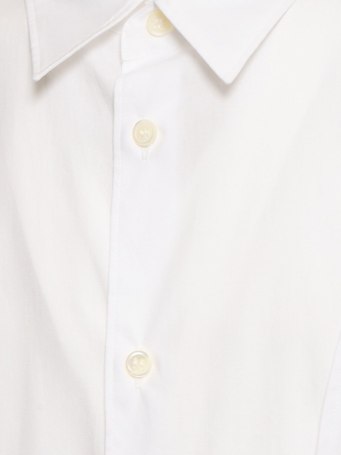 Shop Comme Des Garçons Cotton Poplin Shirt In White