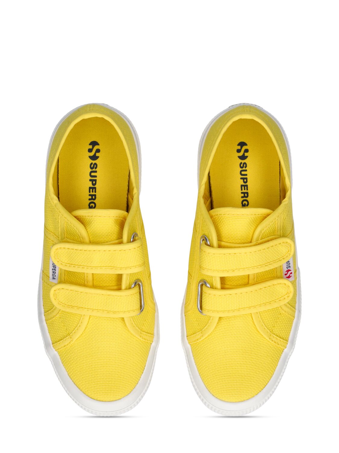 Shop Superga 2750-cotjstrap Classic Canvas Sneakers In Yellow