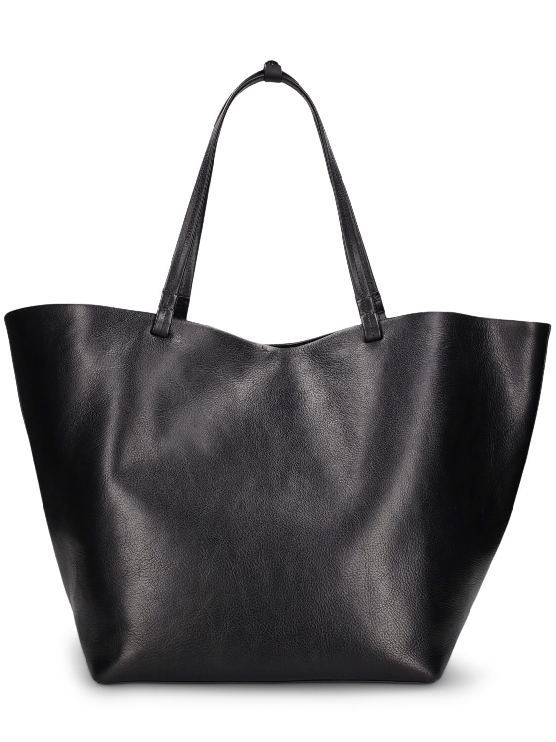 Shop The Row Xl Park Vegetable Tanned Leather Tote In Black