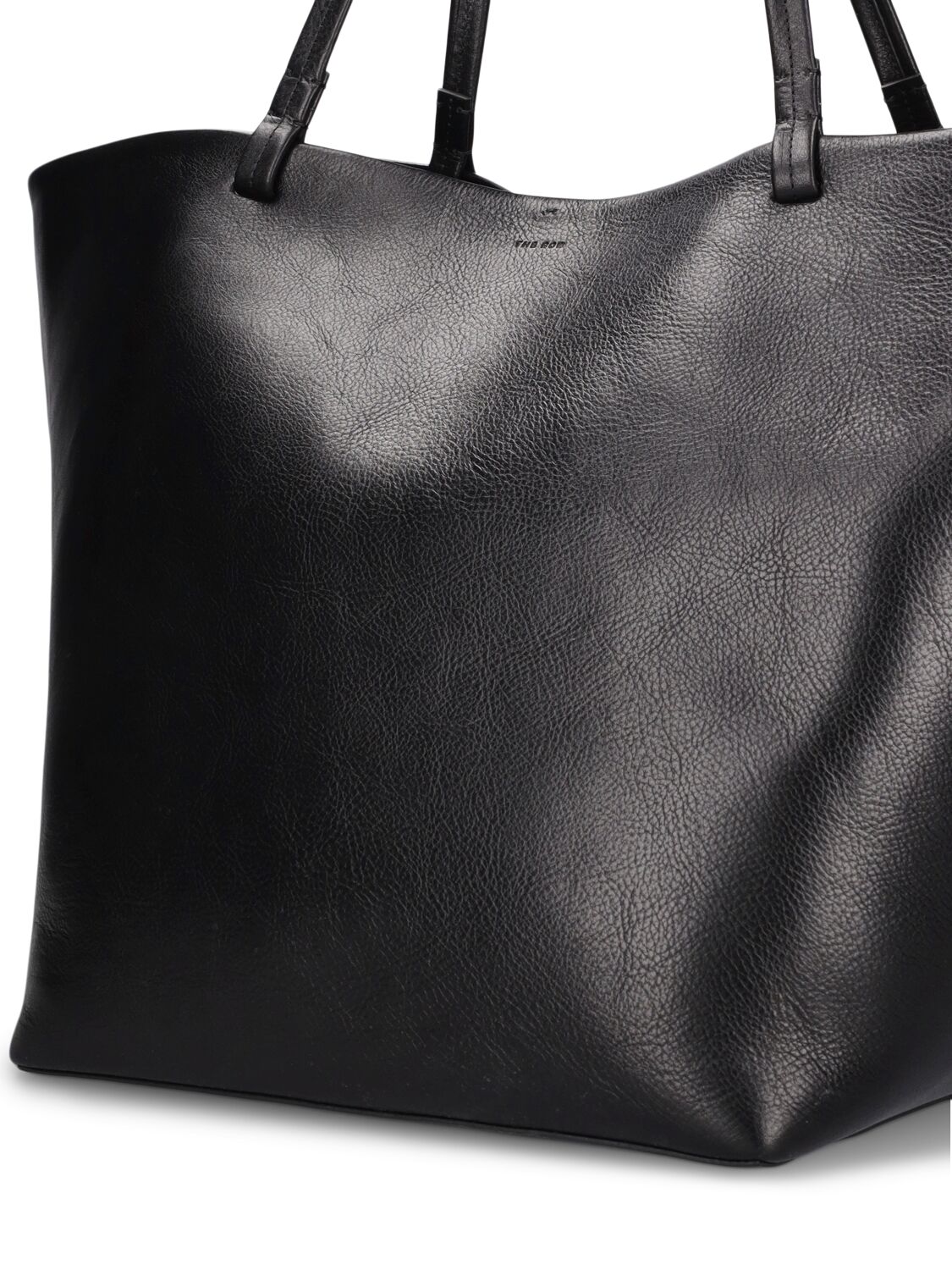 Shop The Row Xl Park Vegetable Tanned Leather Tote In Black