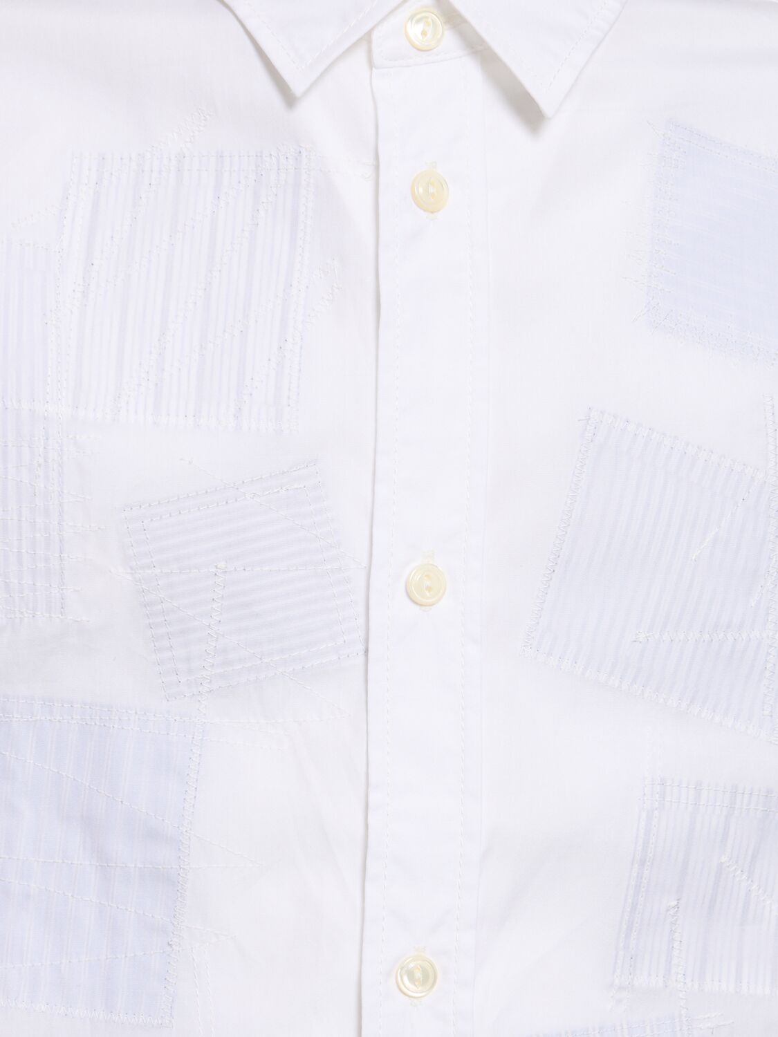 Shop Junya Watanabe Cotton Broad Shirt In White