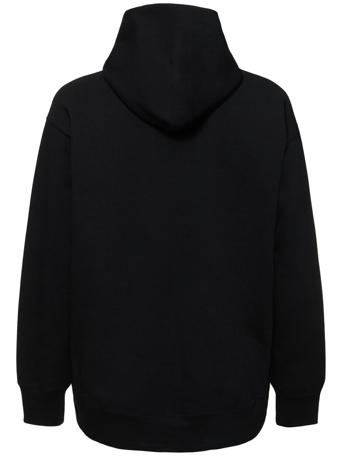 Shop Comme Des Garçons Homme Deux Printed Logo Cotton Hoodie In Black