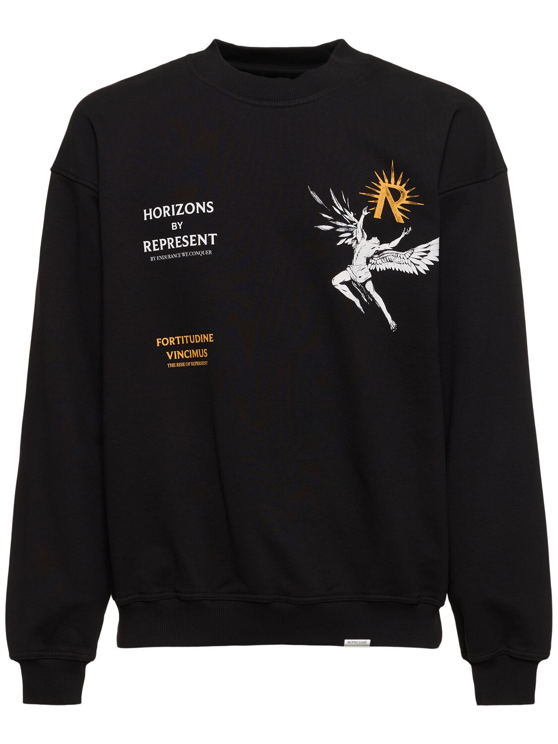Shop Represent Icarus Sweatshirt In Jet Black