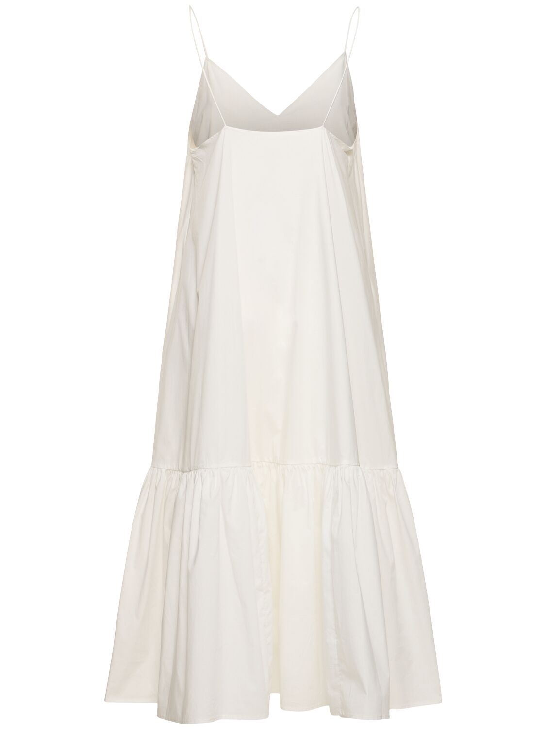 Shop Anine Bing Averie Cotton Midi Dress In White