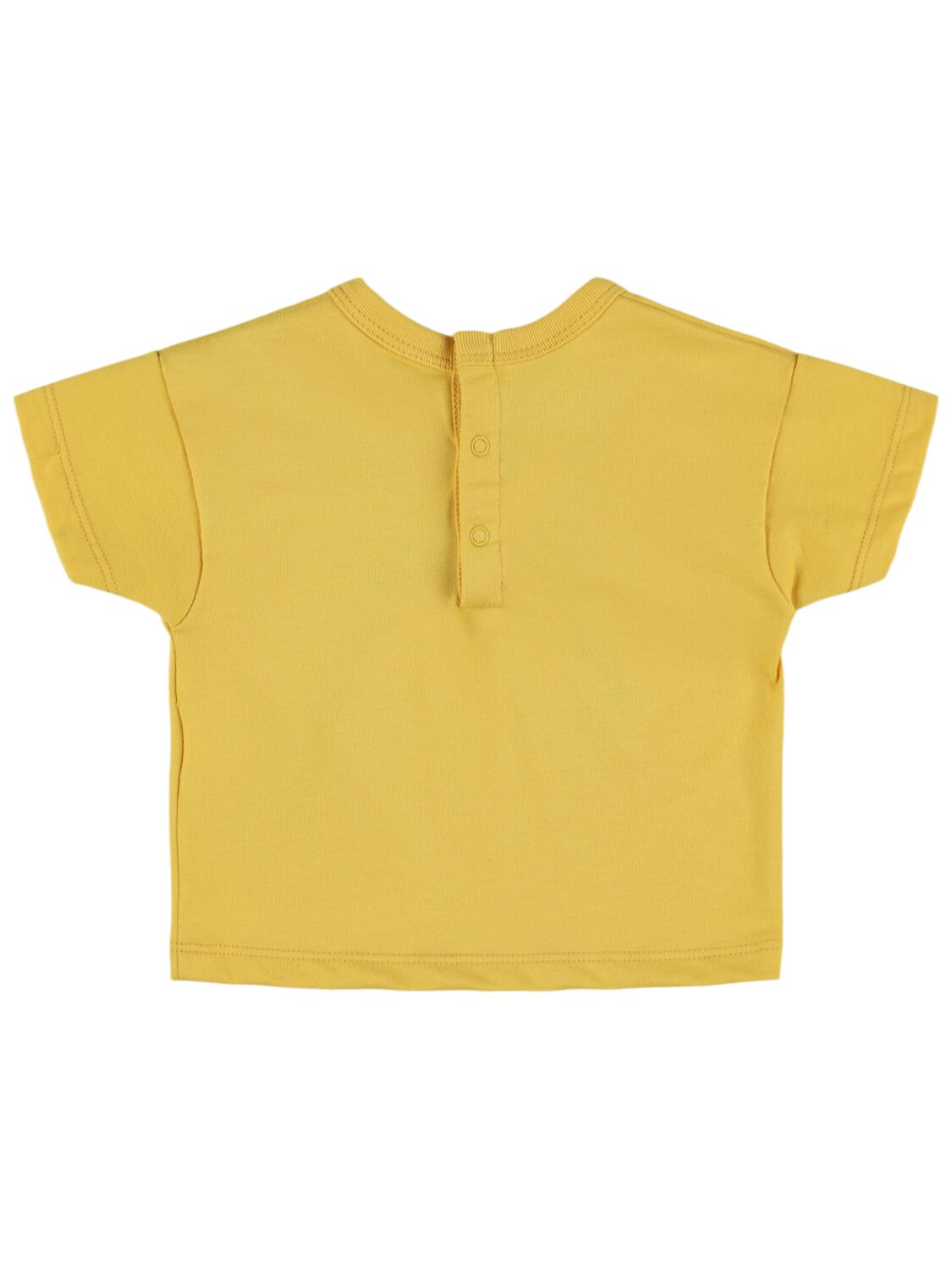 Shop Petit Bateau Printed Cotton T-shirt In Yellow
