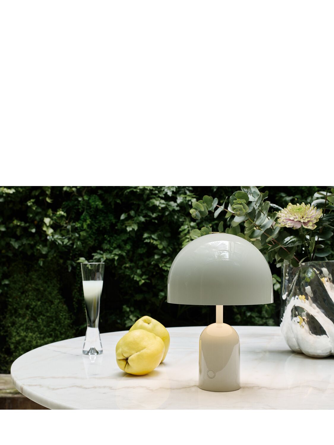 Shop Tom Dixon Bell Portable Led Lamp In Grey