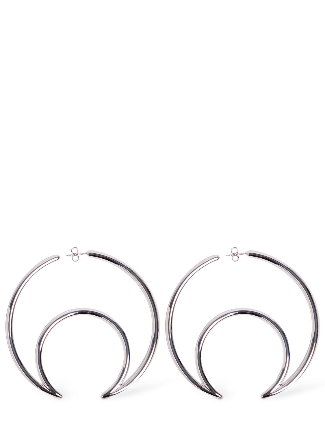 Image of Moon Hoop Earrings
