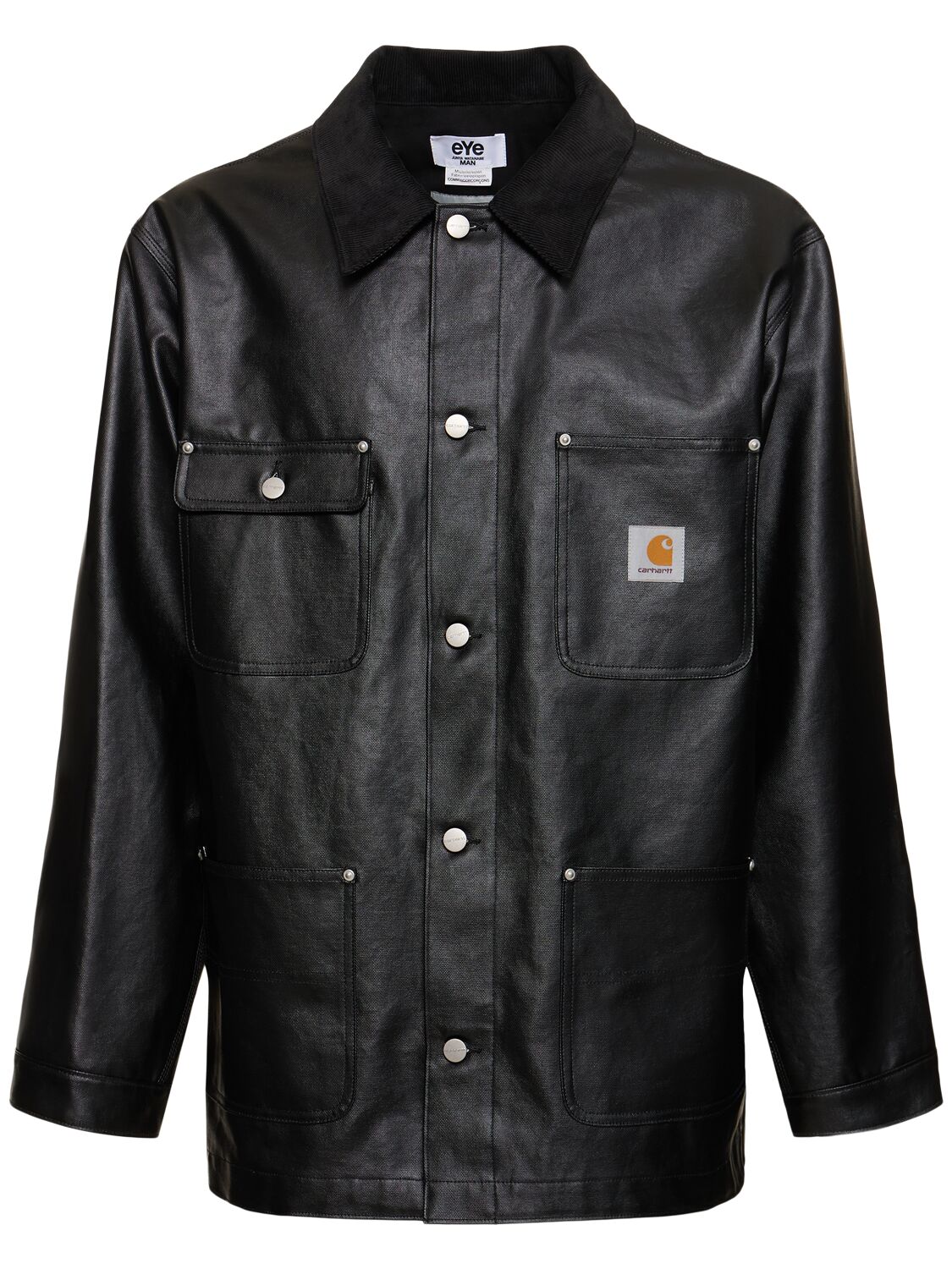Junya Watanabe Carhartt Logo Cotton Blend Casual Jacket In Black