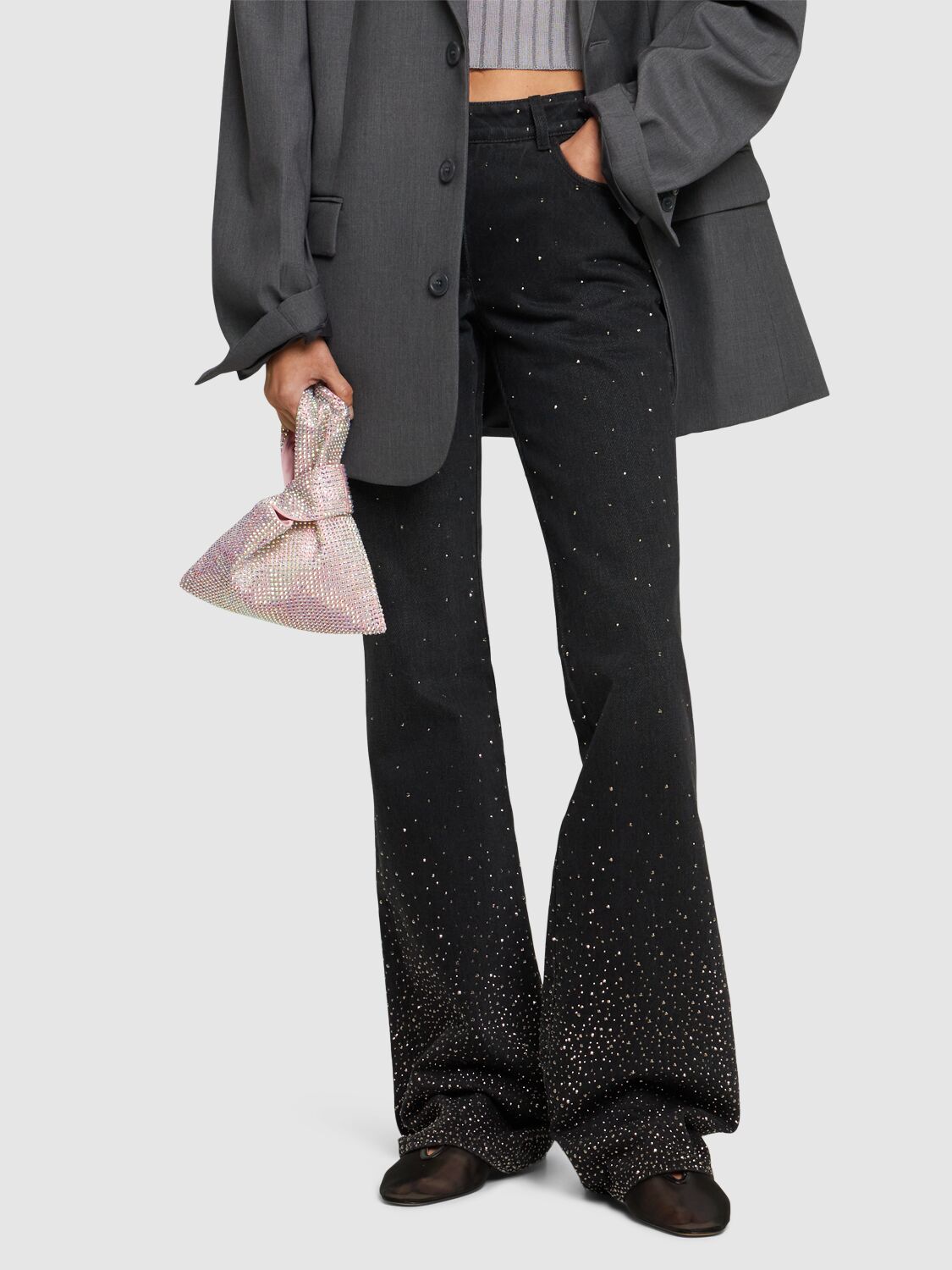 Crystal Top Handle Bag