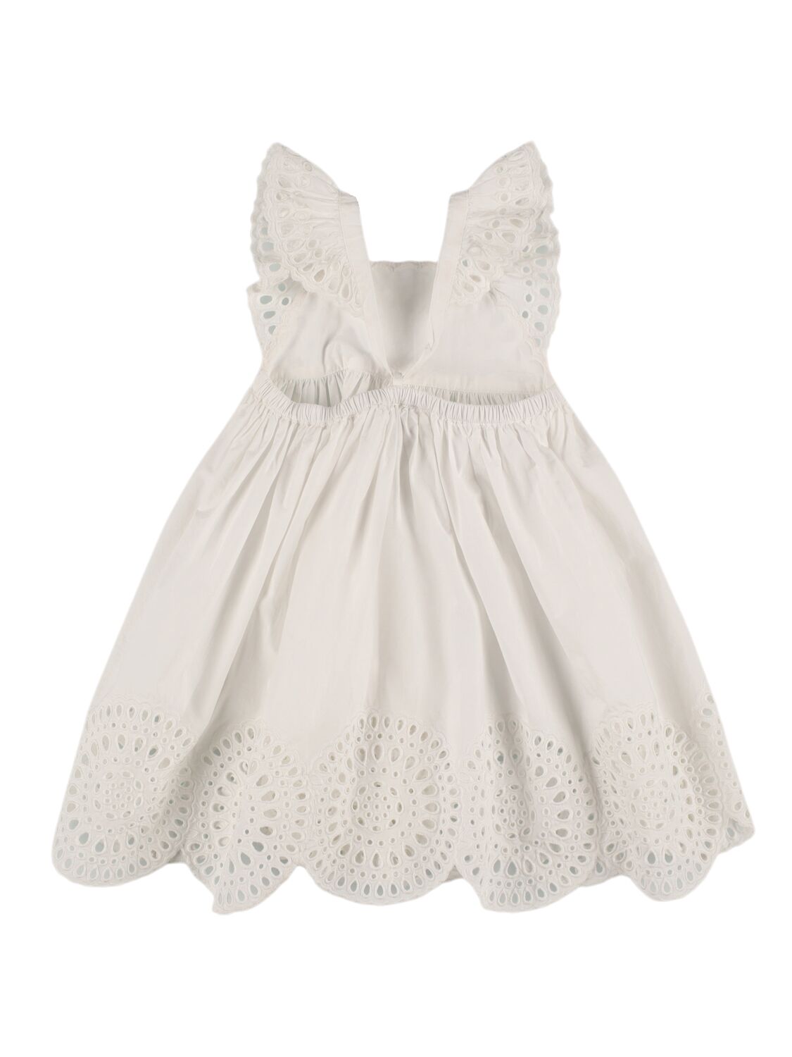 Shop Stella Mccartney Cotton Poplin Dress In White