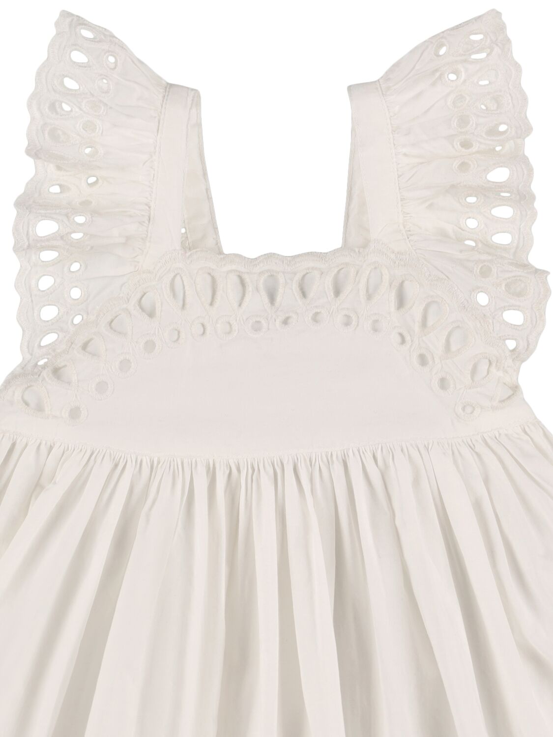 Shop Stella Mccartney Cotton Poplin Dress In White