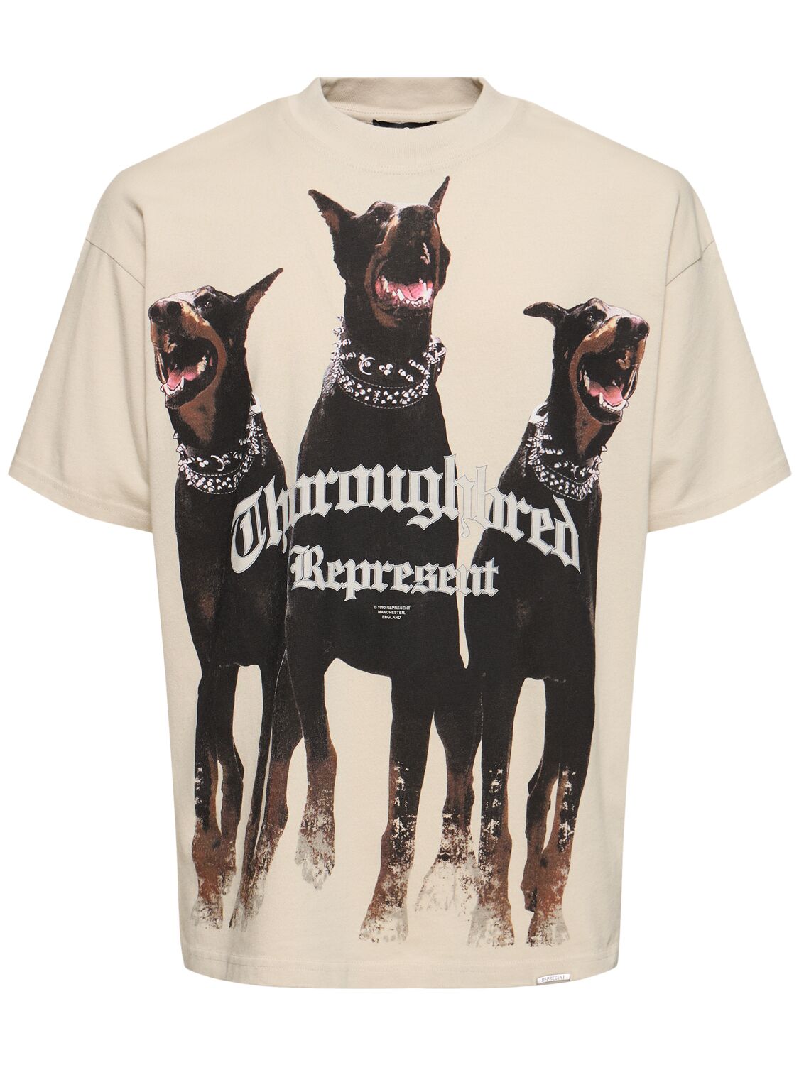 Shop Represent Thoroughbred T-shirt In Vintage White