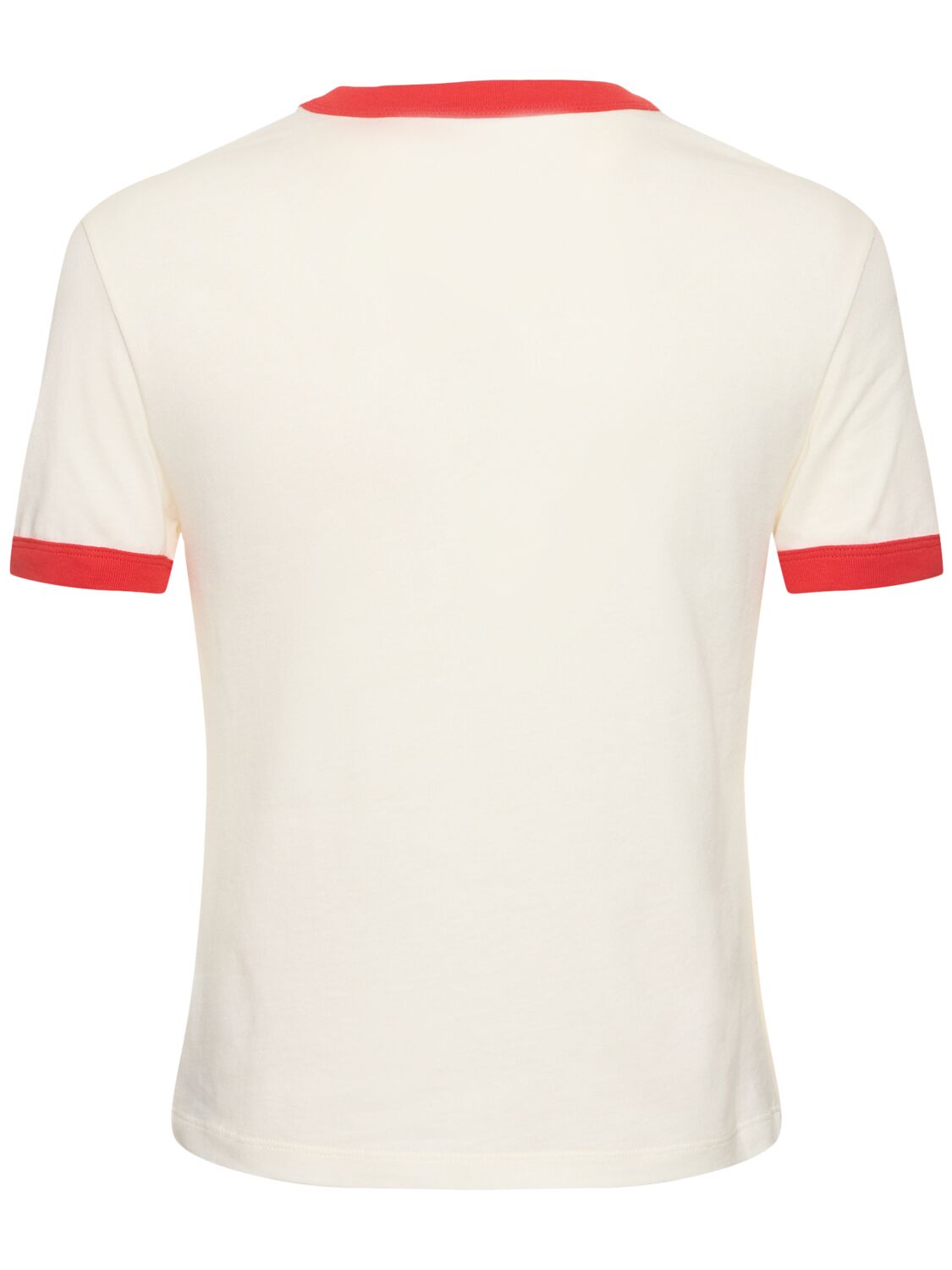 Shop Gucci 70's Cotton Jersey T-shirt In Sunlight,red