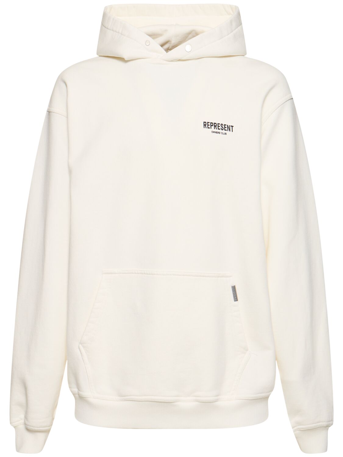 Represent Owners Club Cotton Hoodie In White