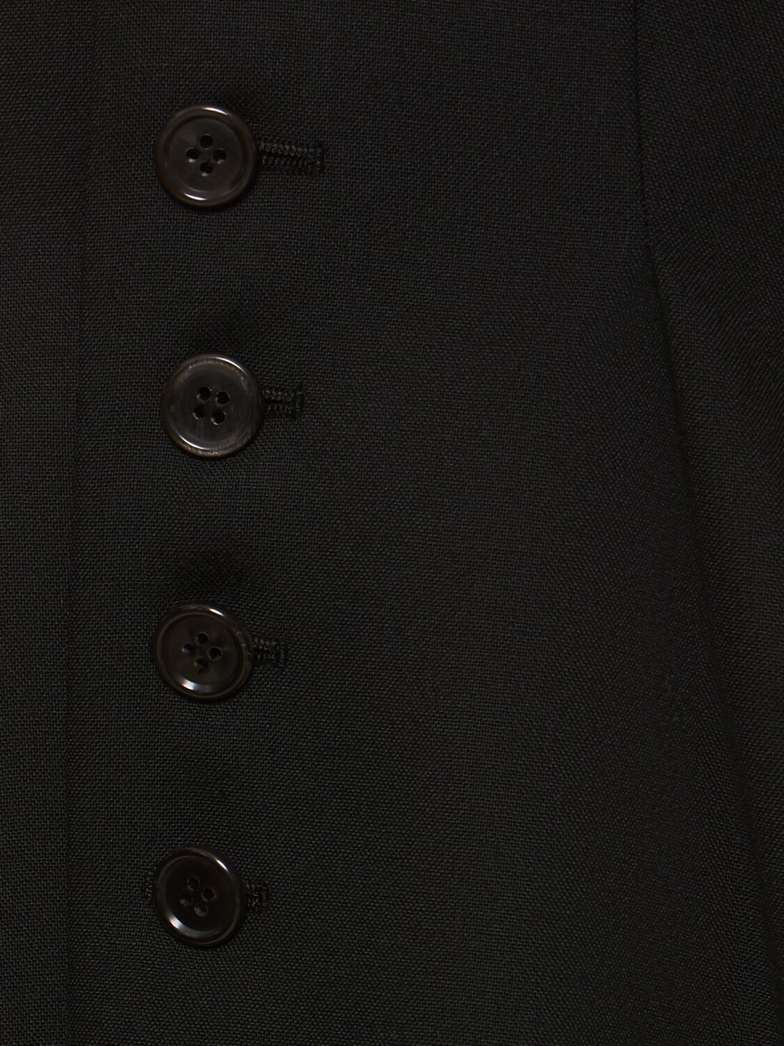 Shop Noir Kei Ninomiya Oxford Wool Vest Mini Dress In Black