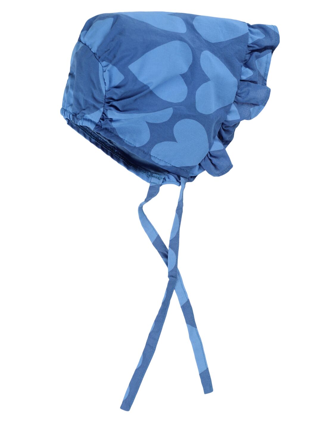 Shop Jellymallow Cotton Romper & Hat In Blue