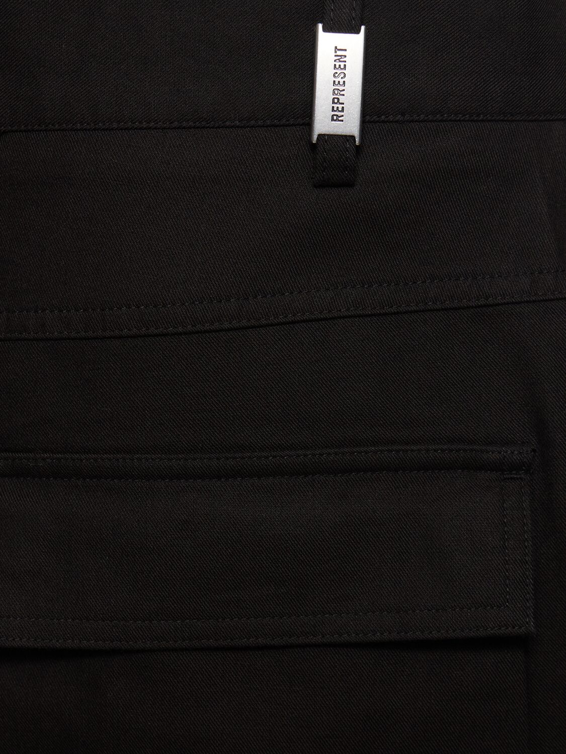 Shop Represent Baggy Cargo Pants In Black