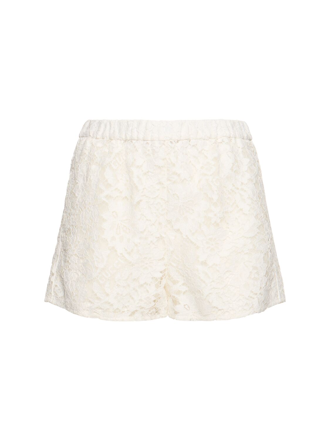 Image of Silk Blend Lace Shorts