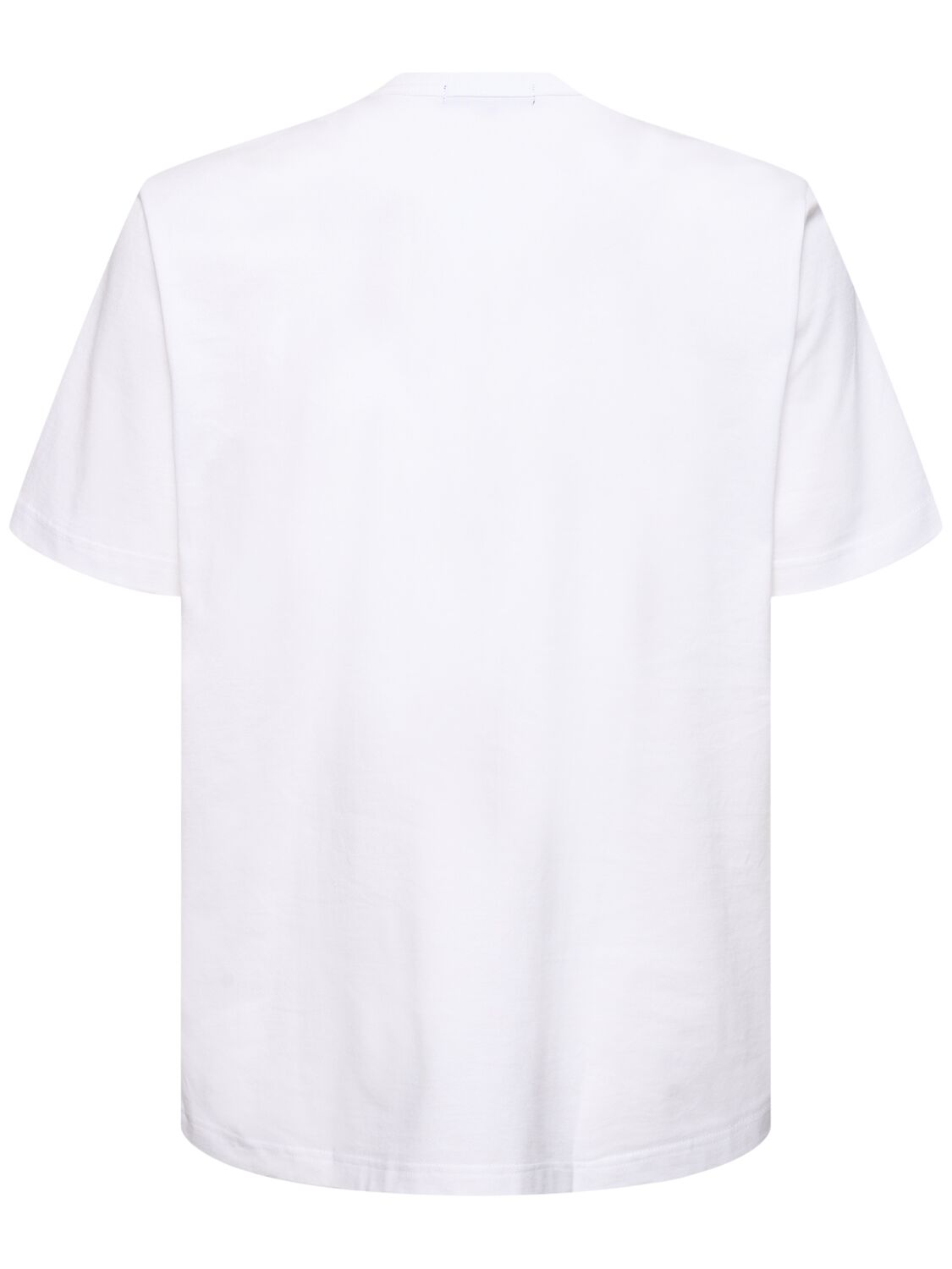 Shop Comme Des Garçons Homme Deux Printed Logo Cotton T-shirt In White