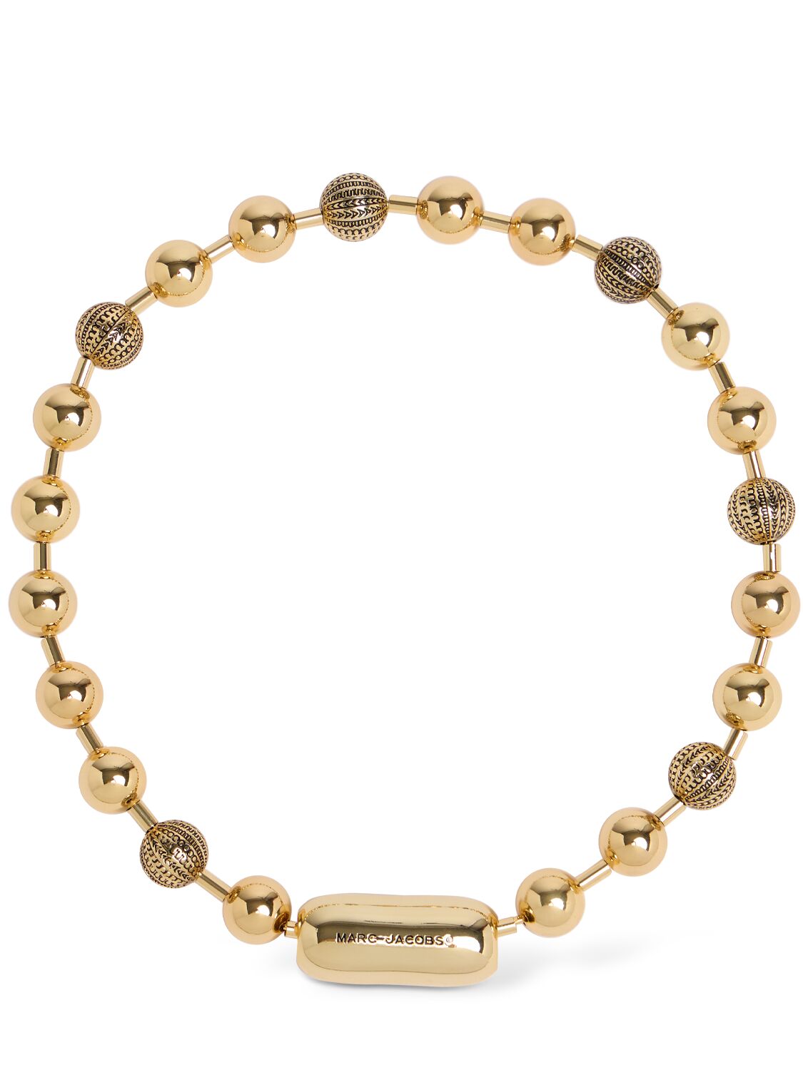 Monogram Ball Chain Collar Necklace