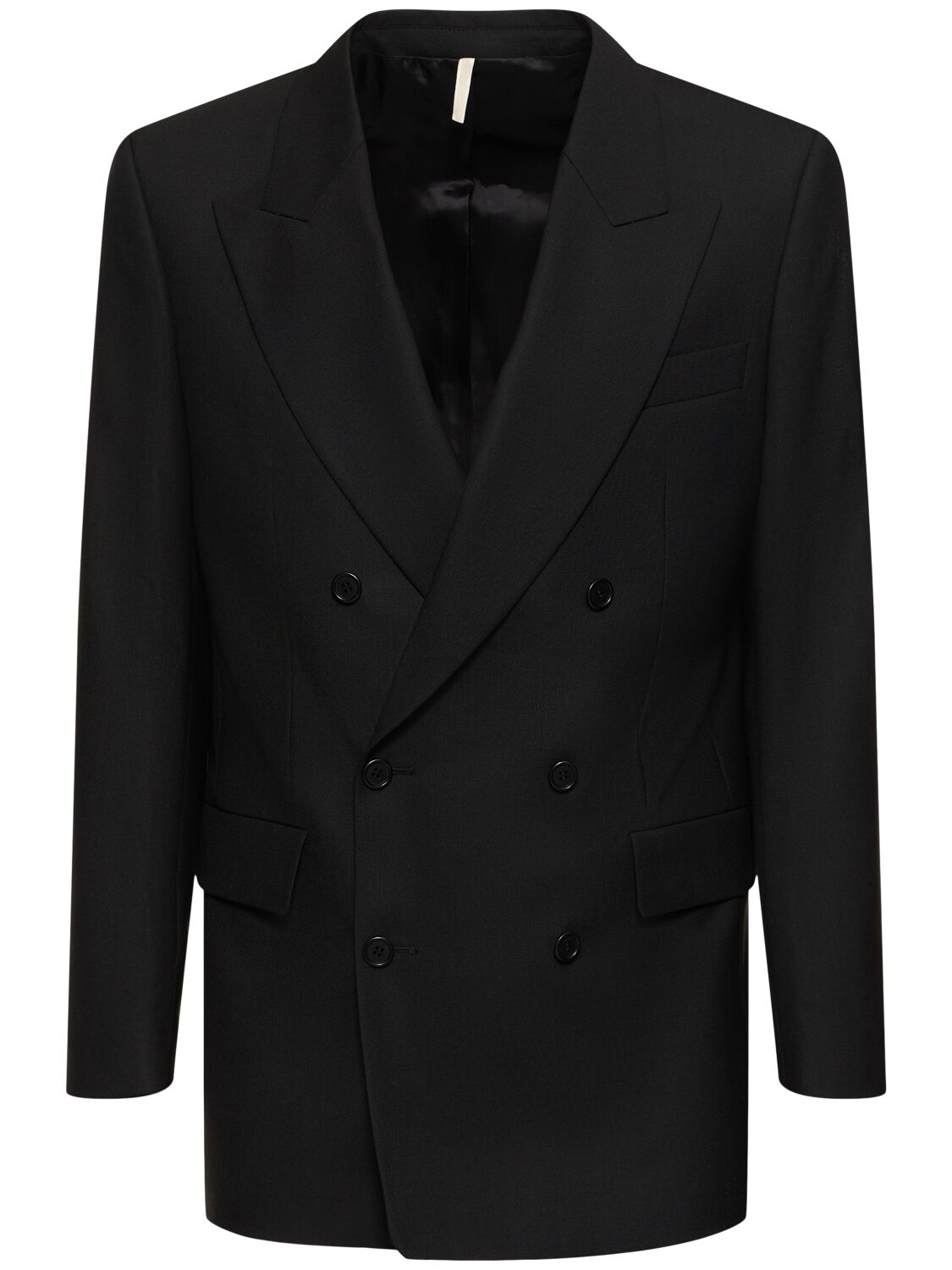 Image of Double Breasted Wool Blazer