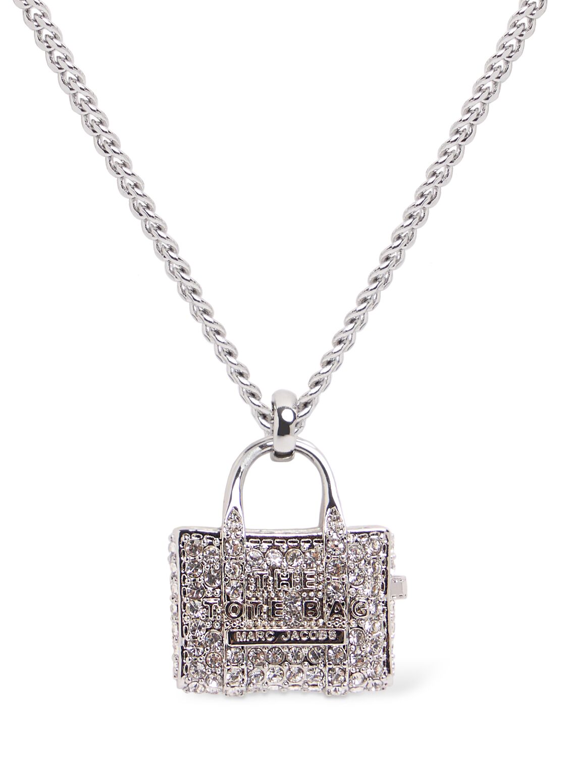 The Pavé Tote Crystal Pendant Necklace