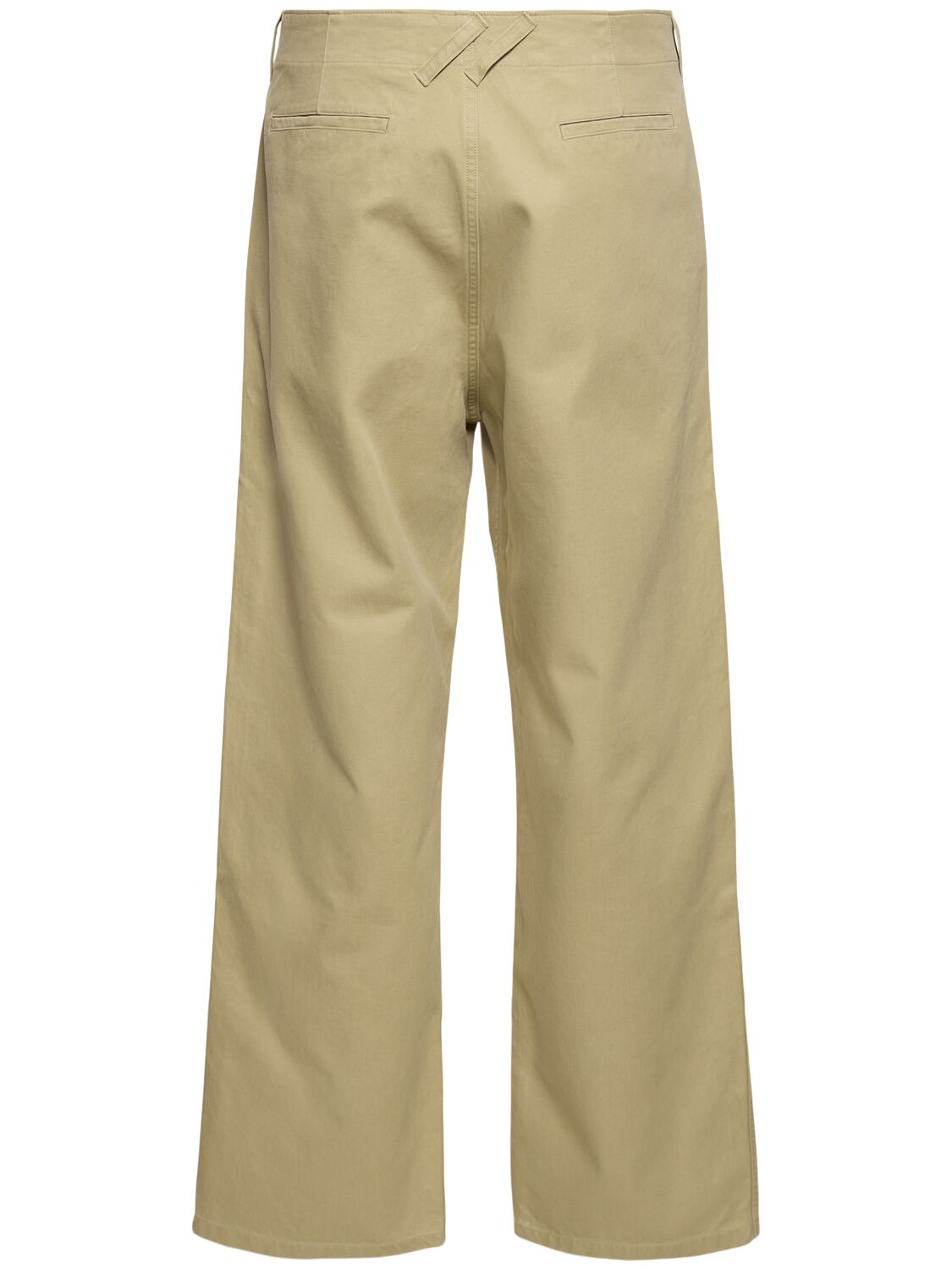 Shop Burberry Cotton Chino Pants In Hunter