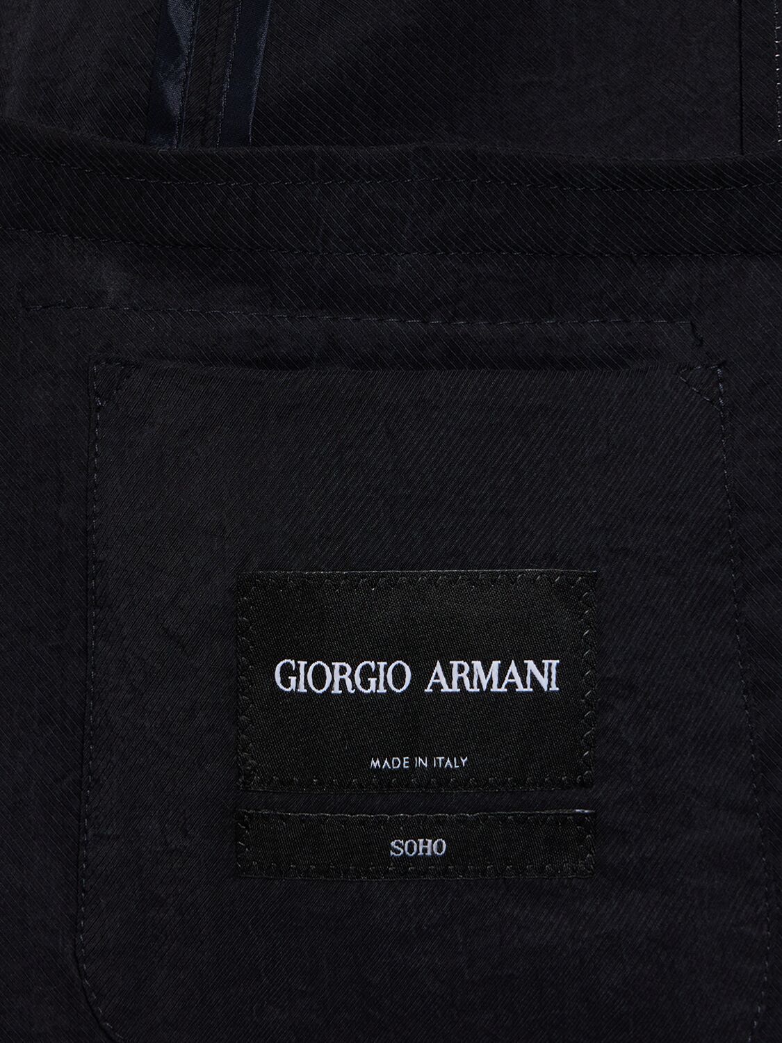 Shop Giorgio Armani Silk Blend Tuxedo Jacket In Night Sky