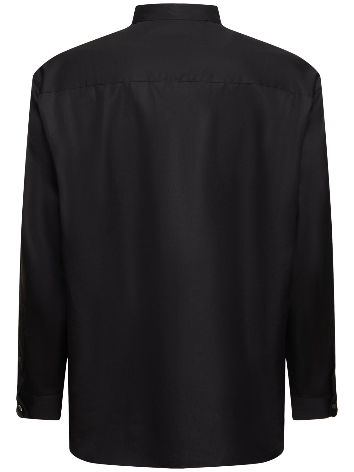 Shop Comme Des Garçons Homme Deux Cotton Logo Shirt In Black