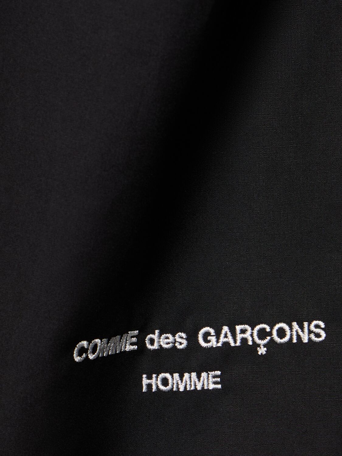 Shop Comme Des Garçons Homme Deux Cotton Logo Shirt In Black