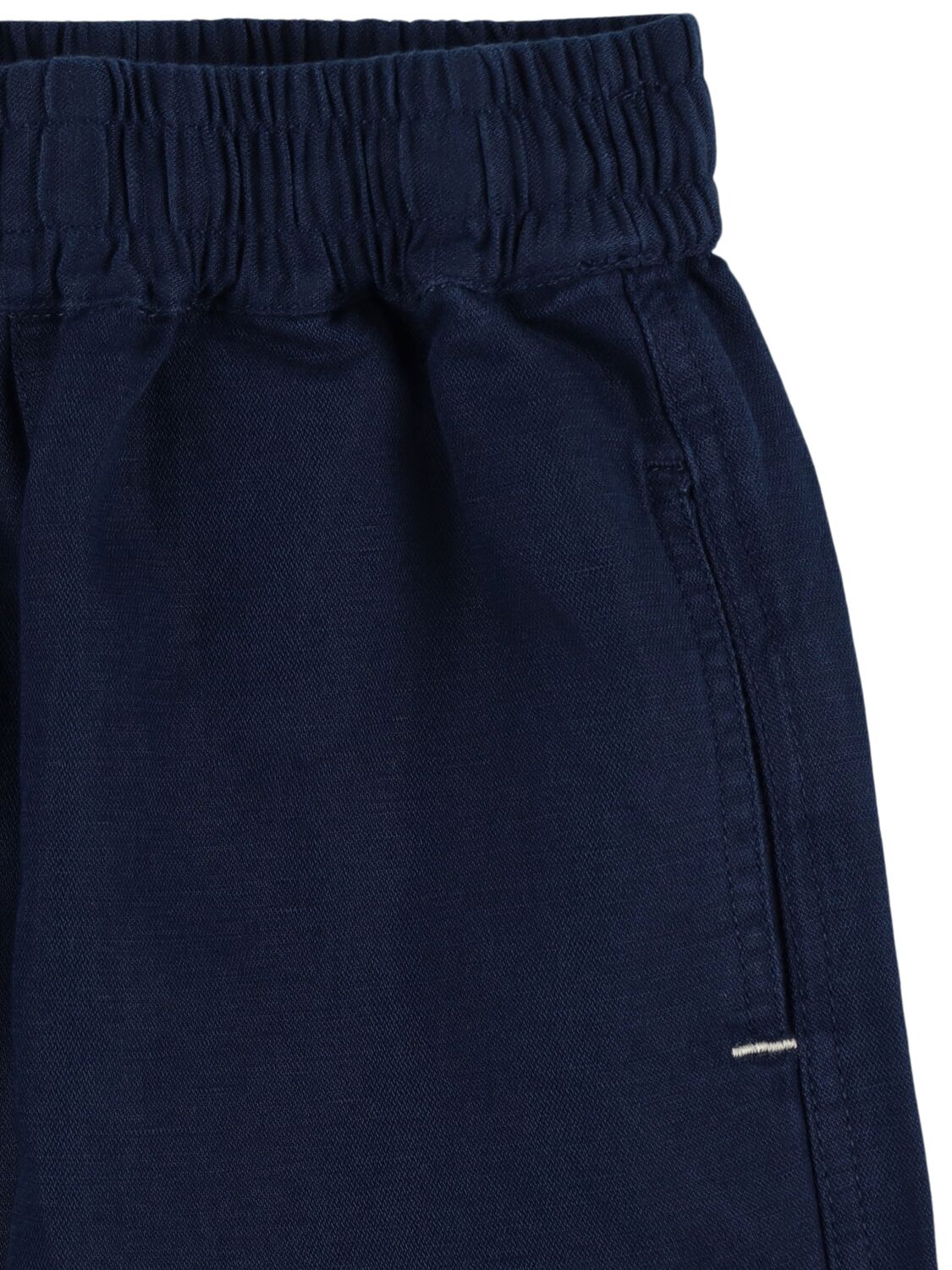 Shop Molo Cotton & Linen Pants In Navy