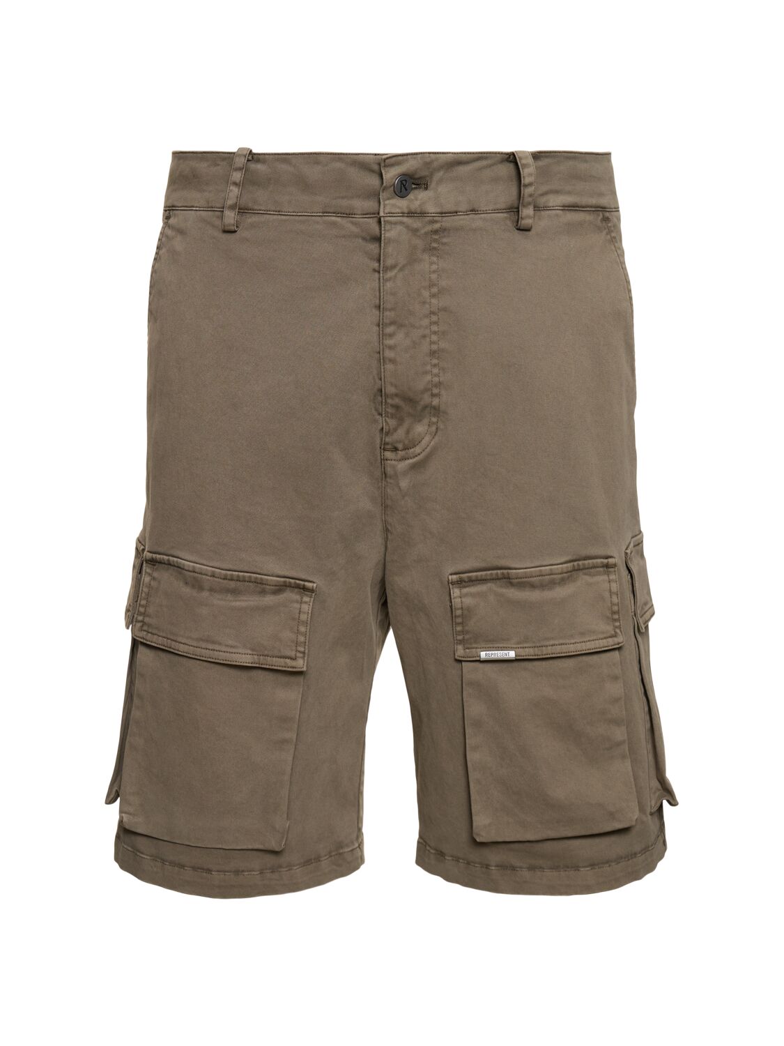 Shop Represent Washed Cargo Shorts In Dawn