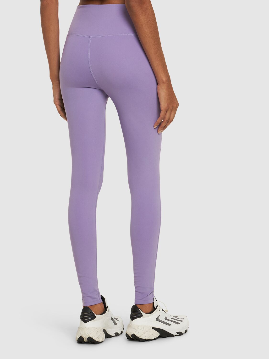 Shop Girlfriend Collective High Rise Compressive Leggings In Violet