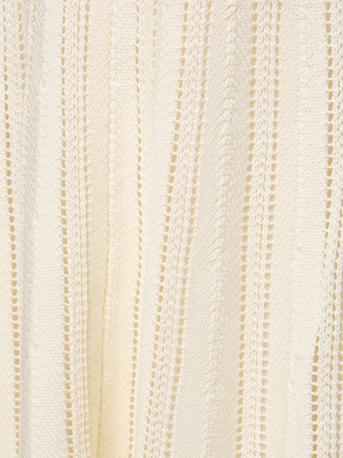 Shop Forte Forte Mercerized Cotton Crochet Long Skirt In White