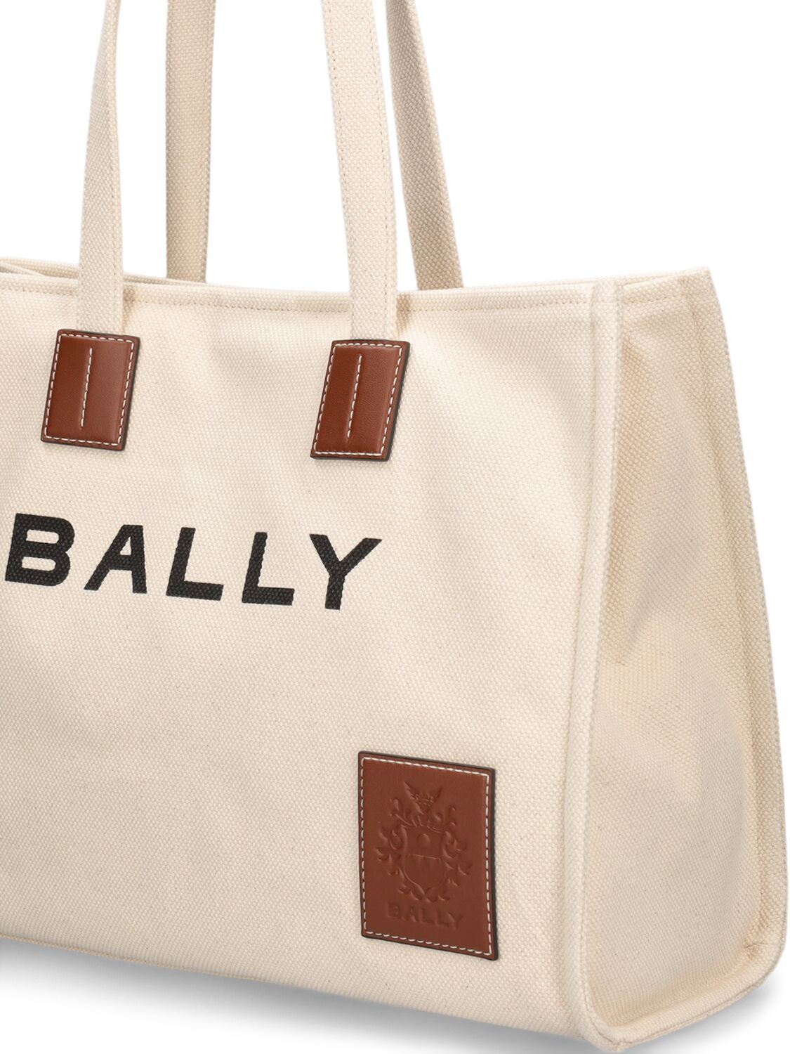 Bally leather bag with printed logo
