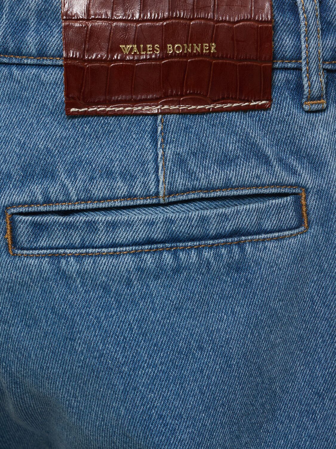 Shop Wales Bonner Eternity Cotton Denim Jeans In Light Blue