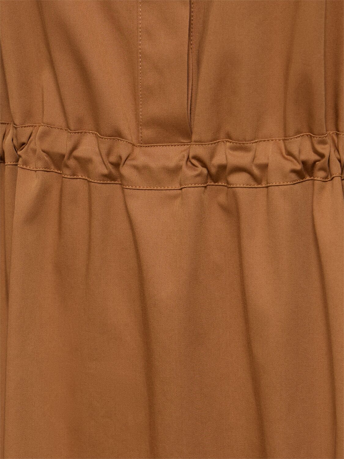 Shop Max Mara Eulalia Satin Midi Dress In Brown