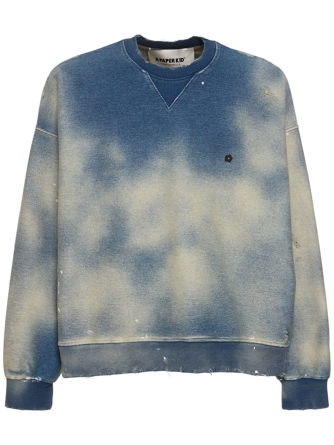 Shop A Paper Kid Unisex Sweatshirt In Denim Blue