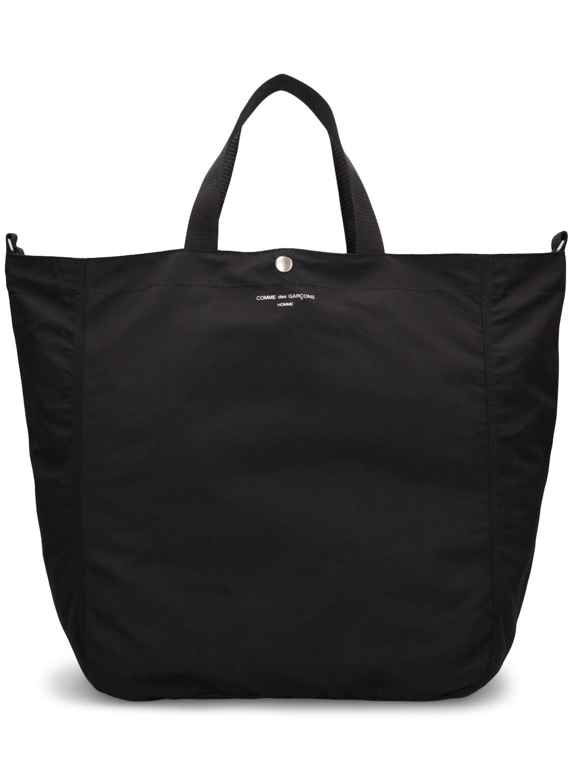 Cotton & Nylon Logo Tote Bag