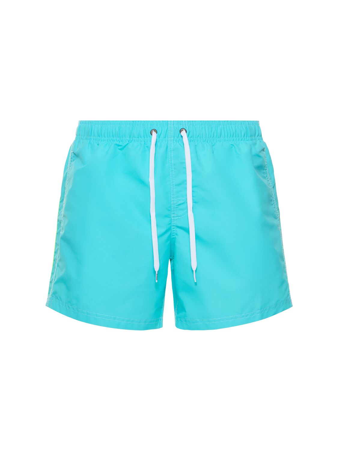 Shop Sundek Stretch Waist Nylon Swim Shorts In 청록색