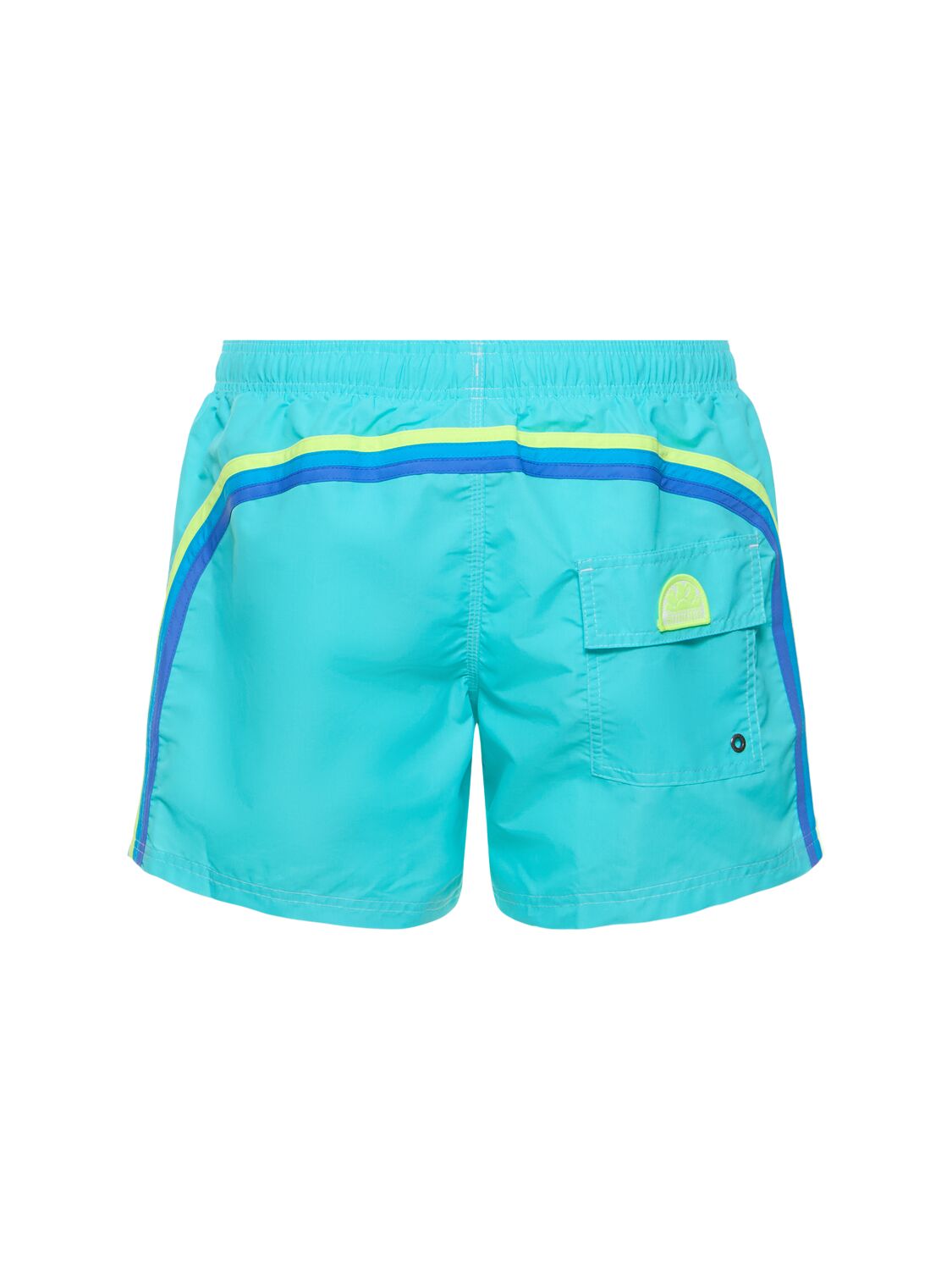 Shop Sundek Stretch Waist Nylon Swim Shorts In 청록색
