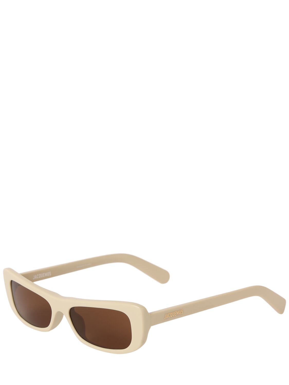 Shop Jacquemus Les Lunettes Capri Acetate Sunglasses In Beige