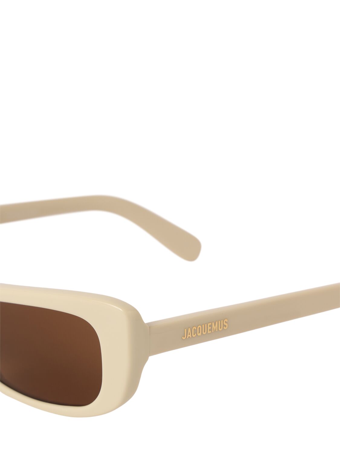 Shop Jacquemus Les Lunettes Capri Acetate Sunglasses In Beige