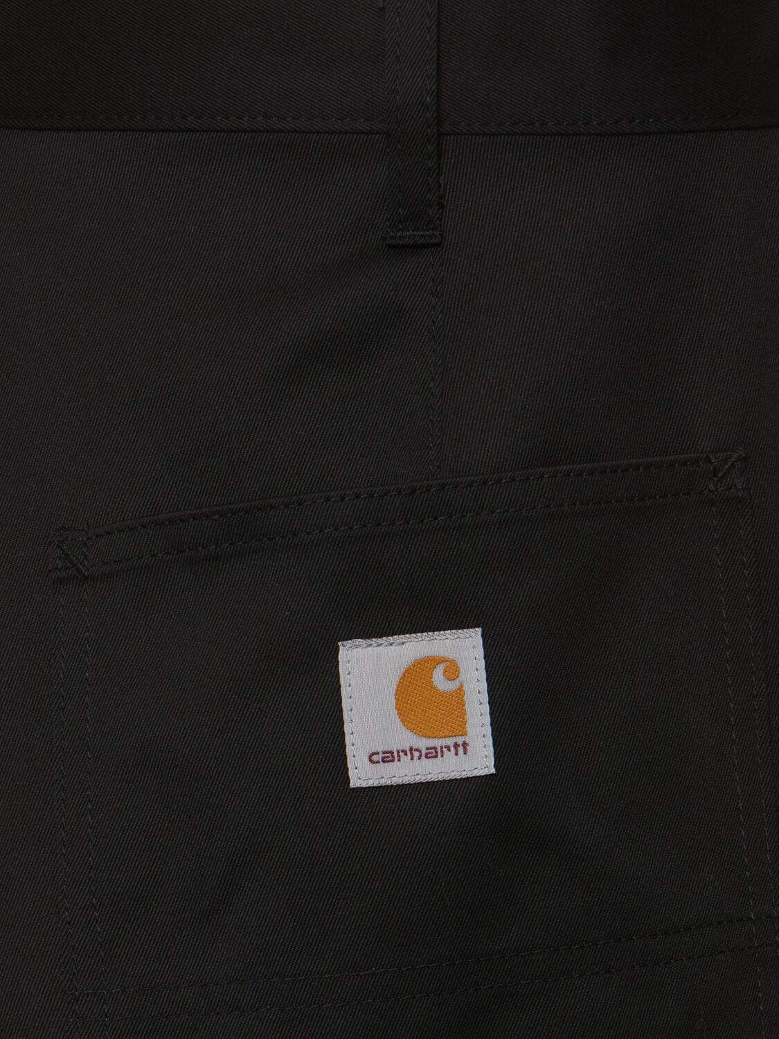 Shop Junya Watanabe Carhartt Cotton Gabardine Pants In Black