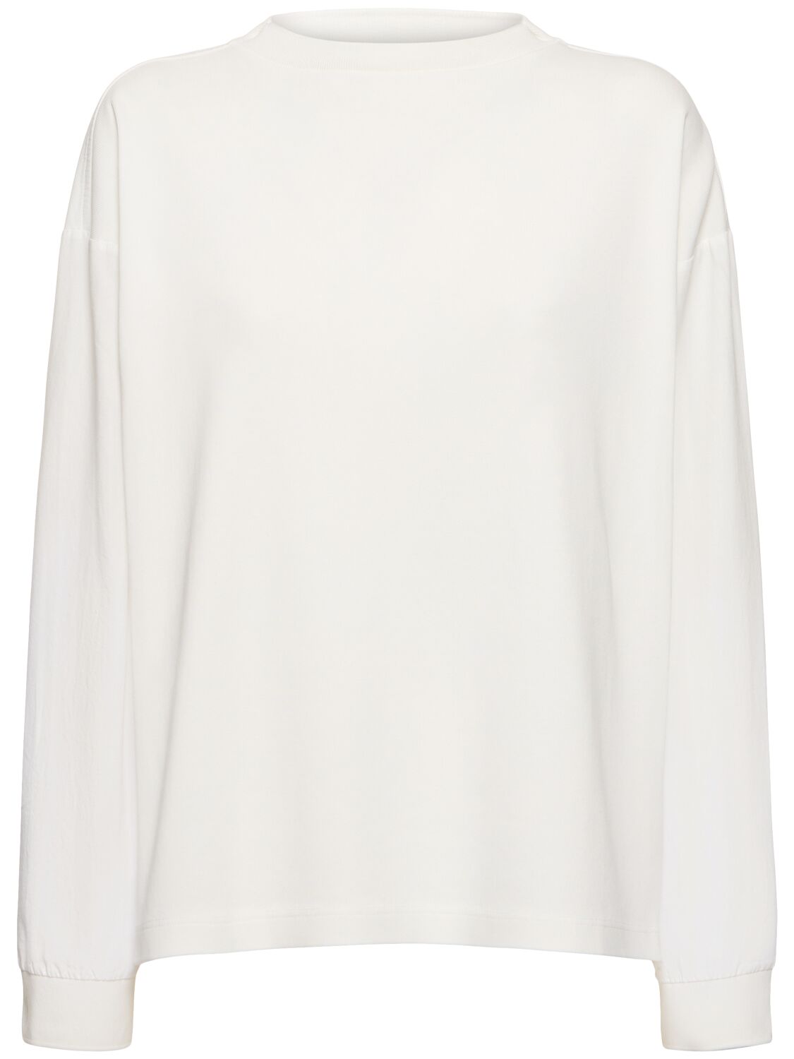 The Row Amira Jersey Crewneck Sweatshirt In White