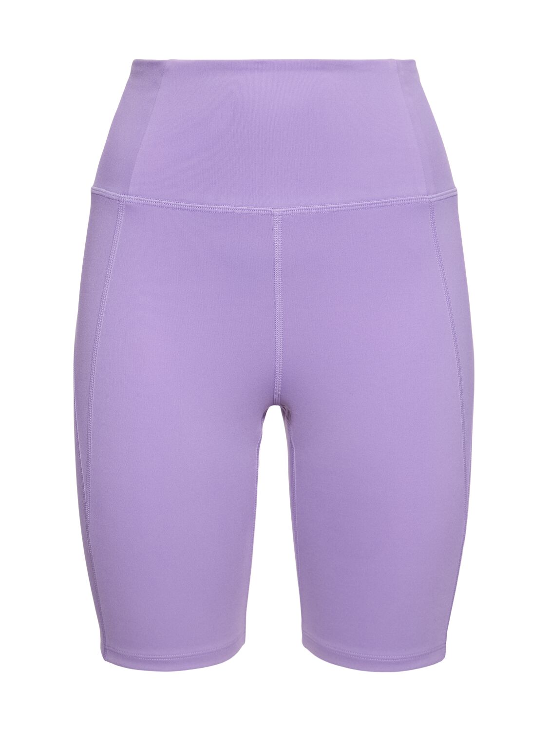 Girlfriend Collective High Rise Stretch Tech Running Shorts In Purple