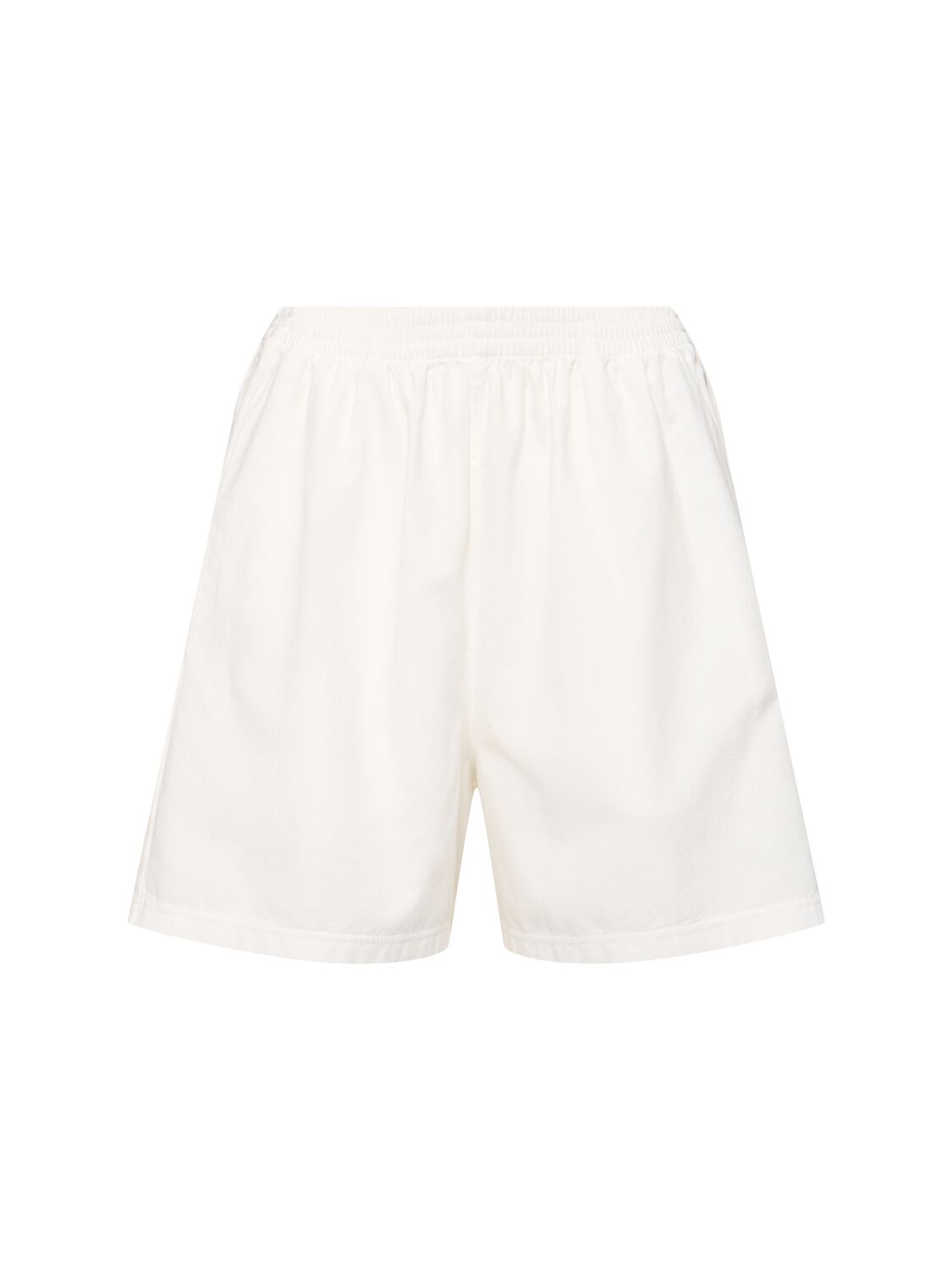 The Row Gunty Cotton Jersey Shorts In White