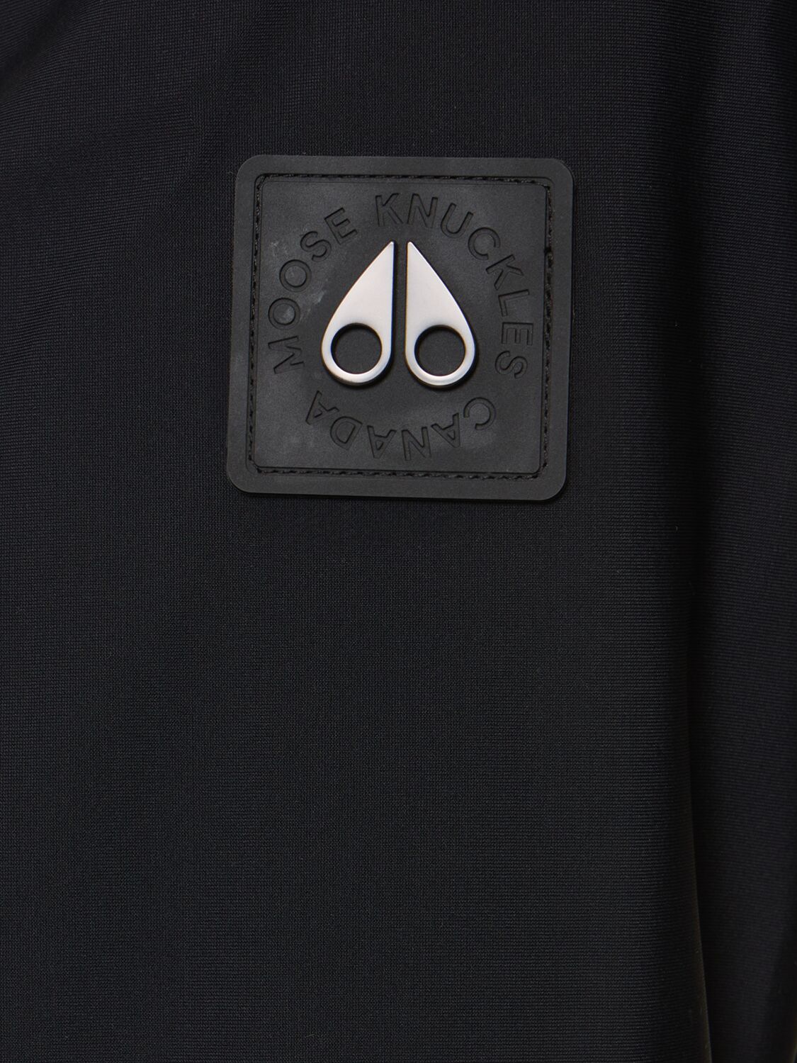 Shop Moose Knuckles Grayton 2 Tech Blend Jacket In Black