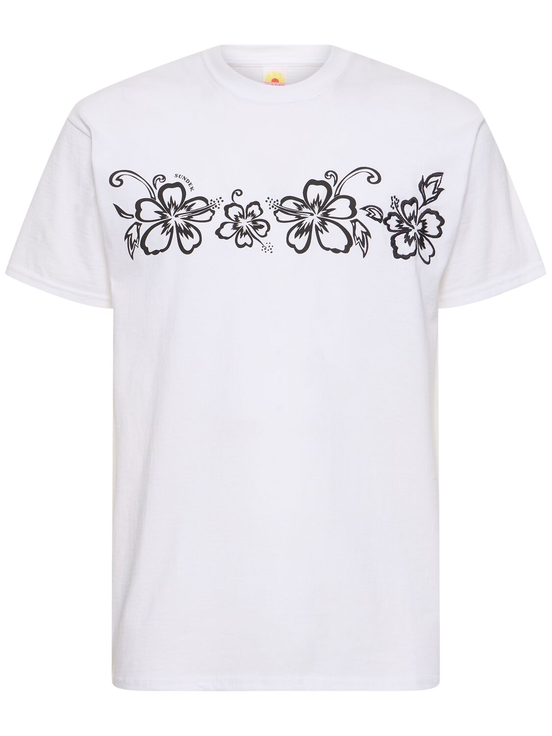 Sundek Archive Print Cotton Jersey T-shirt In White