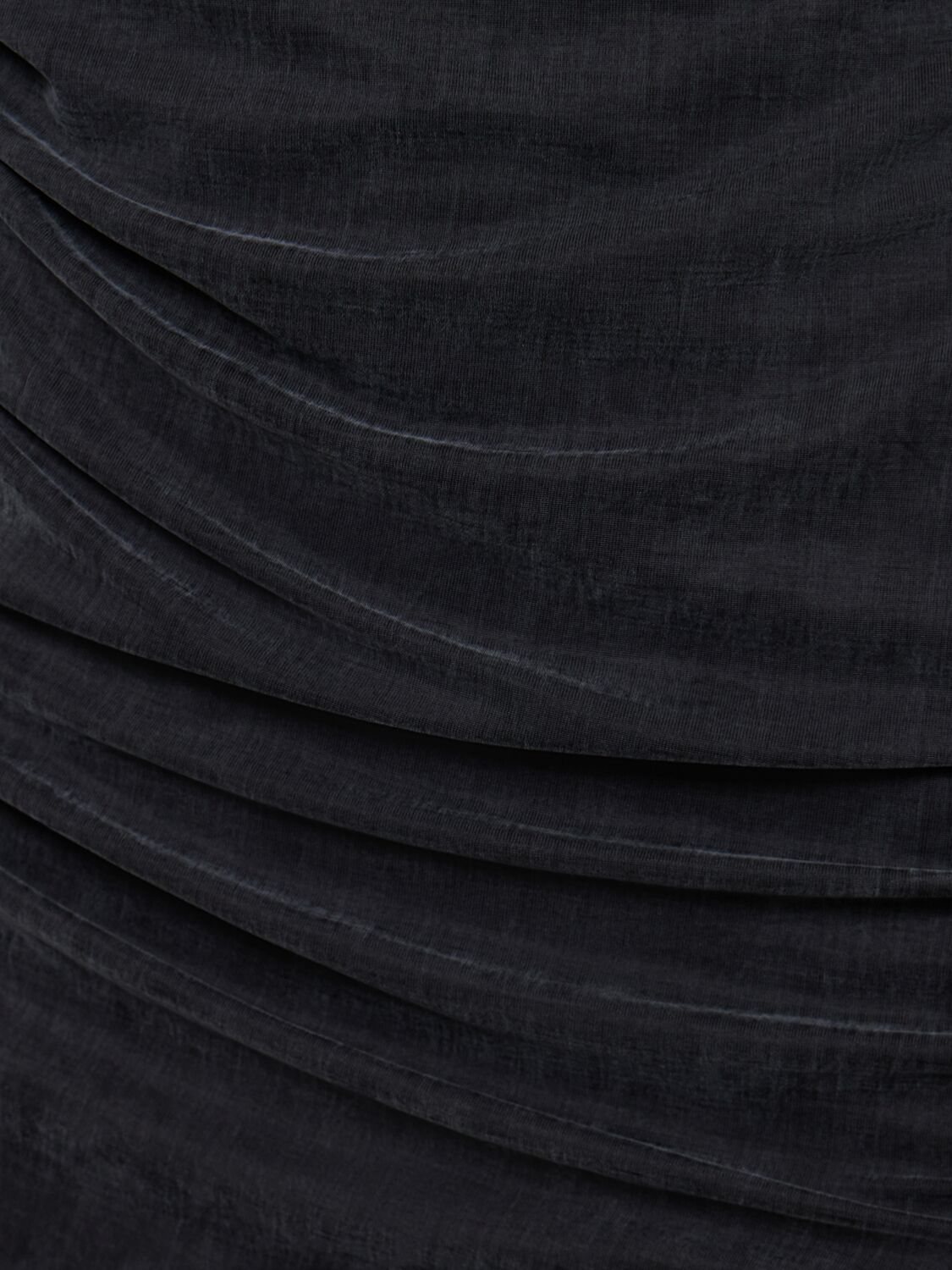 Shop Giorgio Armani Stretch Jersey Long Sleeve Midi Dress In Black